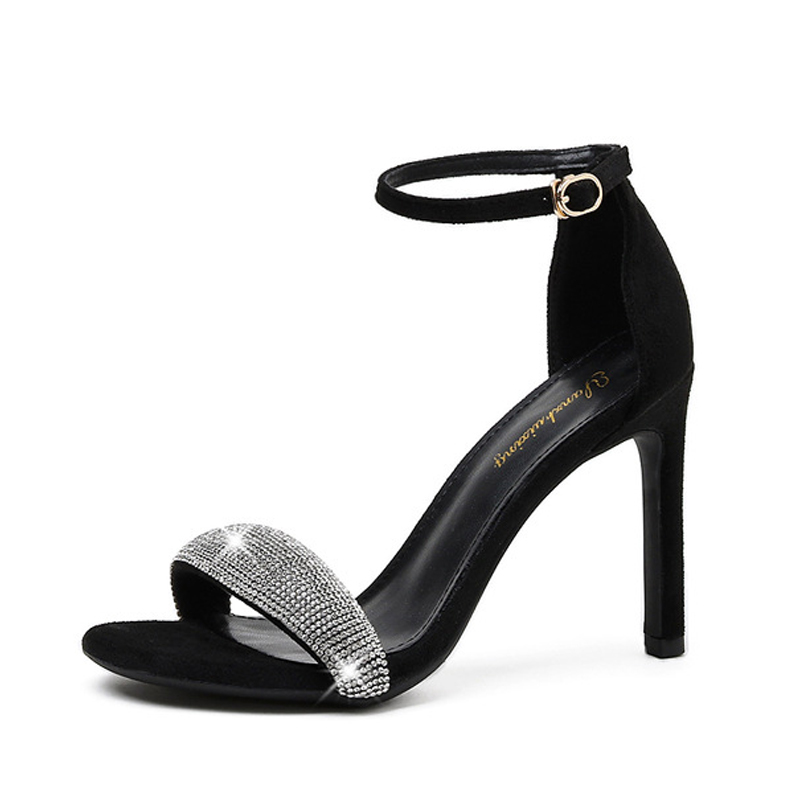 Women Sandals Shoes on Heel Ladies Sexy Party Dress Shoes Luxury Metal Decoration High Heels Shoes Female Fashion Spring Summer