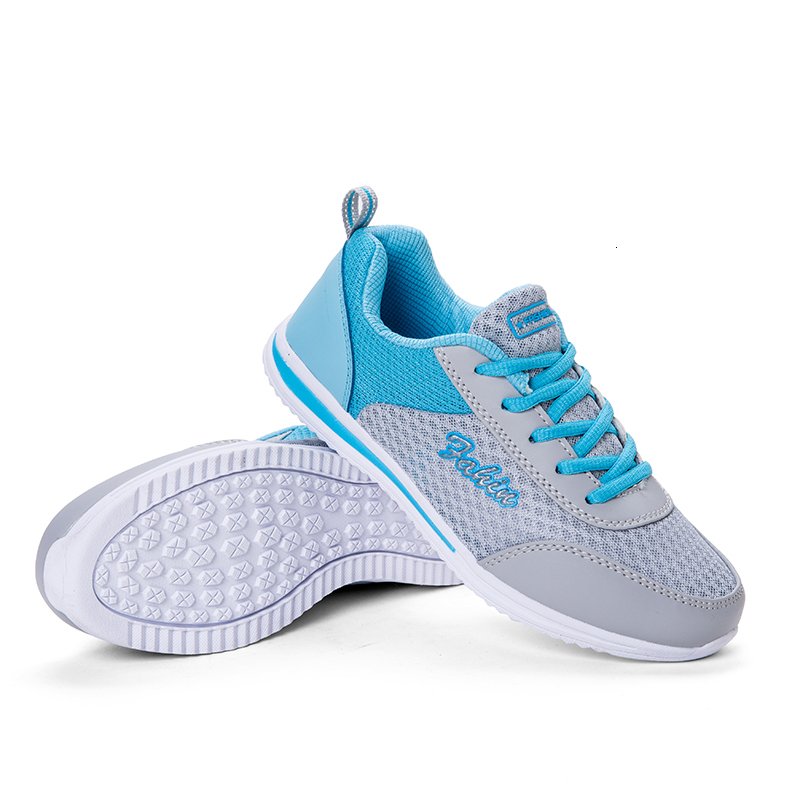 Four Season Women Ultralight Walking Ladies Mesh Casual GYM Sport Shoes Outdoor Breathable Soft Girl Flat Platfrom Sneaker