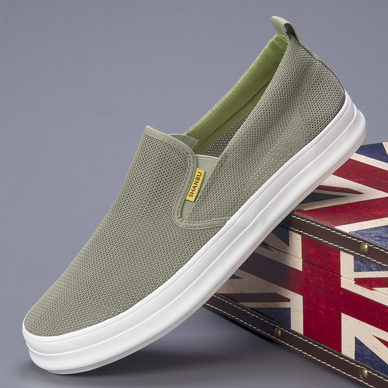 Men's Canvas Fashion Shoes Breathable Thin Mesh Shoes In Summer Men's Shoes, Board Shoes Casual Versatile Foot Cloth SS23605