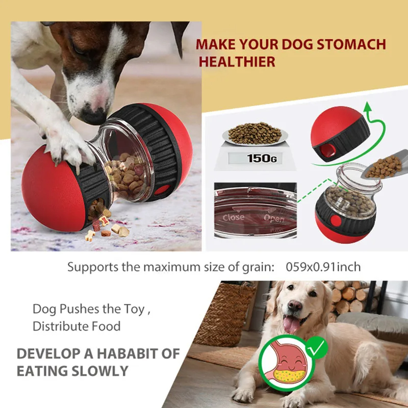 Dog Toy Funny Dispenser Puppy Leaky Puzzle Slow Food Protect Stoh Increases IQ Training Toys Pet Supplies