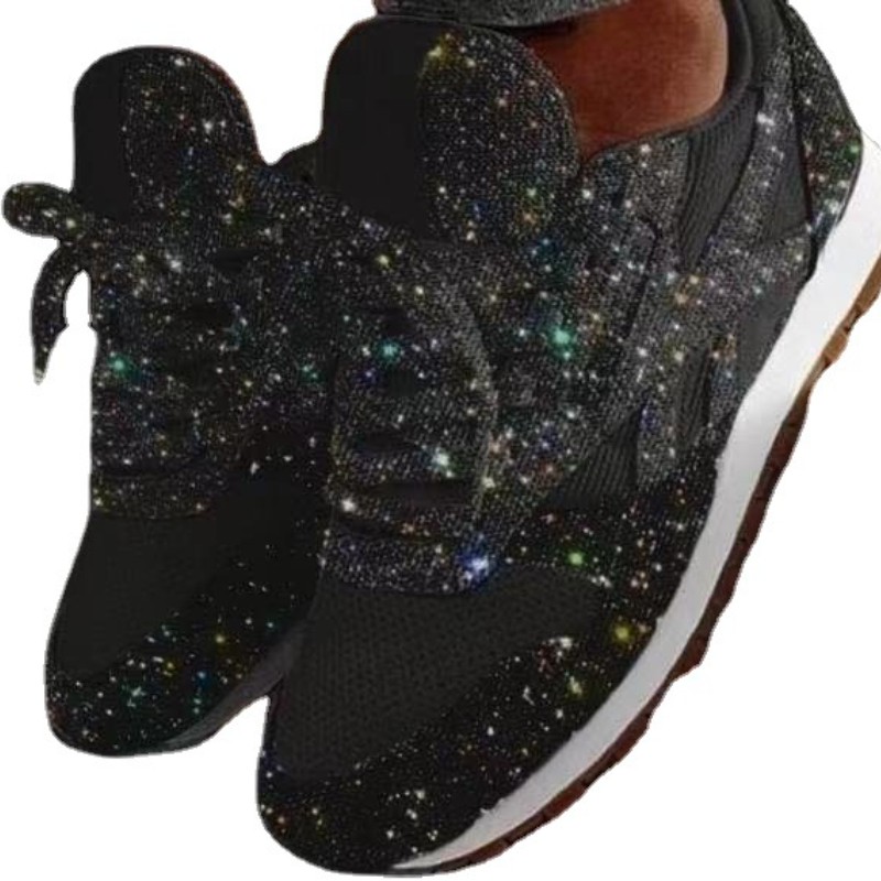 Women's 2024 Glitter Sneakers: Sparkly Vulcanized Shoes for Height Increase dh911125171
