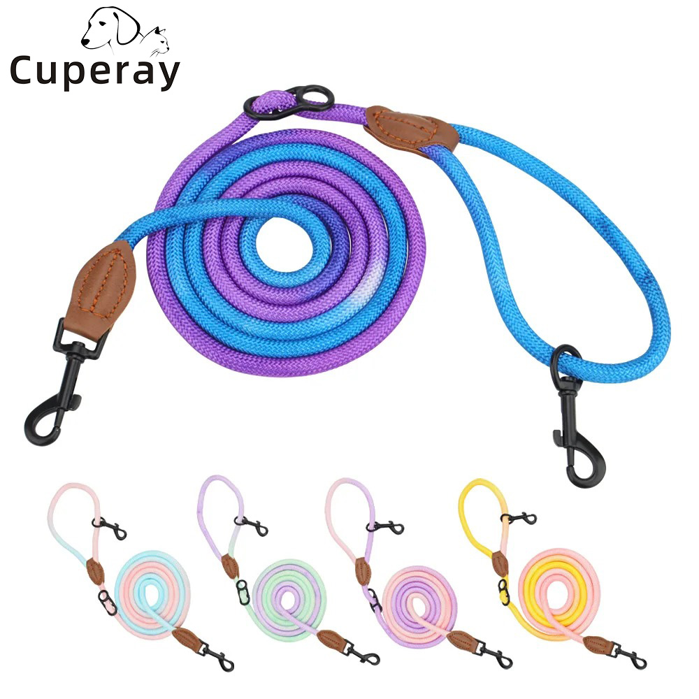 Hands Free Dog Leash Multifunctional Dog Running Leash for Dog Walking Adjustable Crossbody Dogs Training Nylon Double Leashes