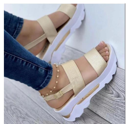 2022 Fashion Wedge Female Platform Buckle Strap Street Summer Outdoor Shoes Punk Beach Wedges Women Sandals Sandalias De Mujer