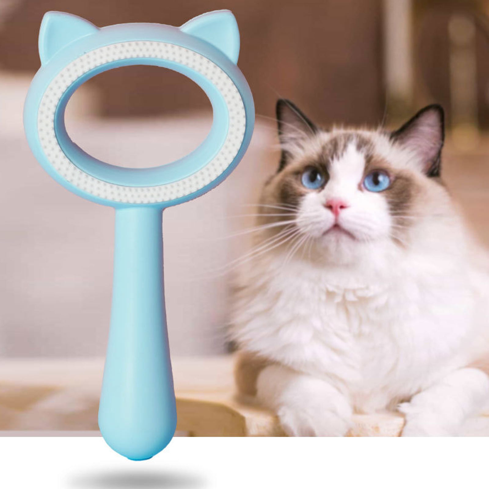 Cat Grooming Brush Multipurpose Double Sided Deshedding Massage Pet Hair Removal Comb For Cats Dogs Pets