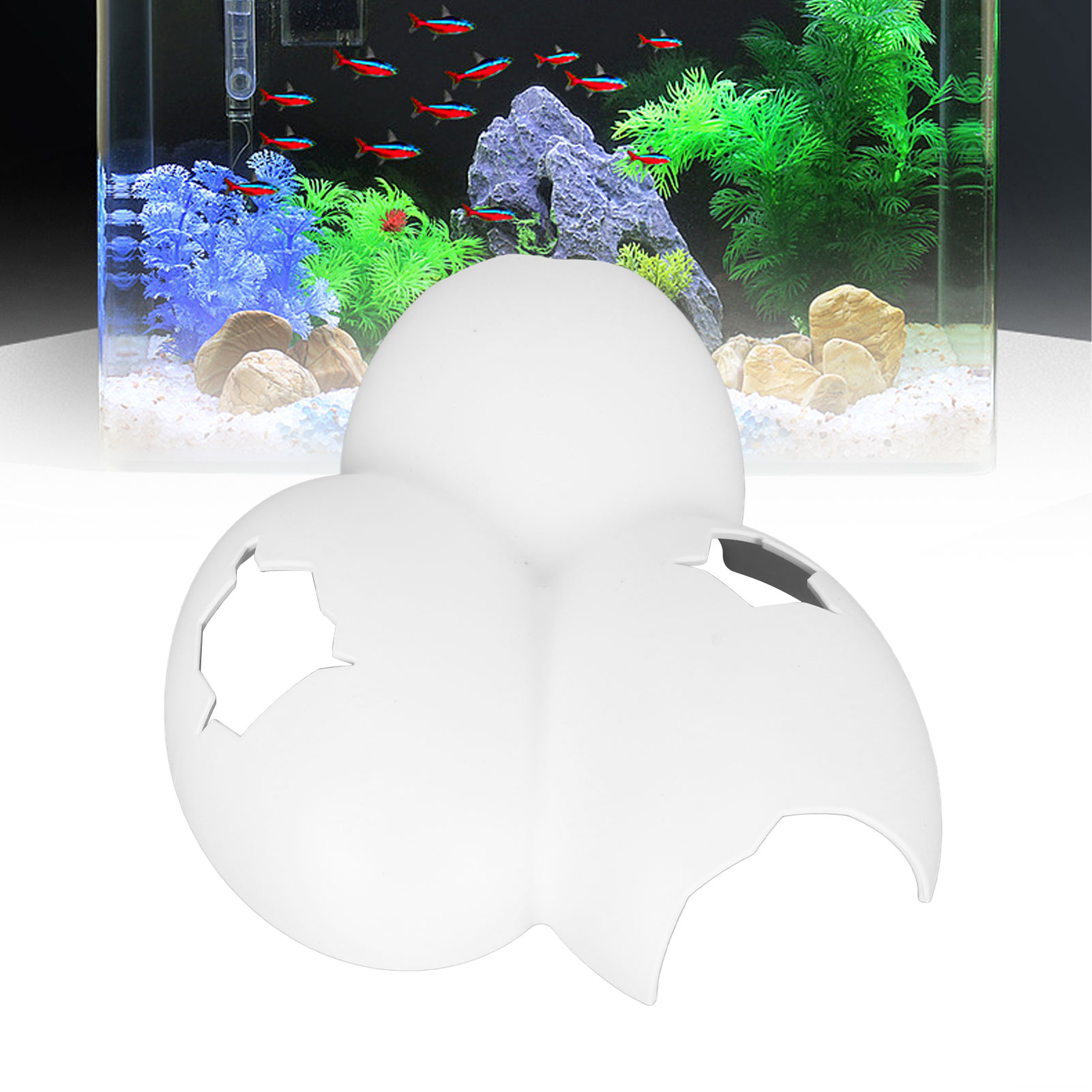 Reptile Hideout Cave Innovative Landscaping Siamesed Eggshell Simulation Terrarium Hide Cave For Snakes Lizards Geckos