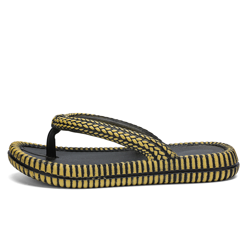 Fashion Men's Flip Flops Outdoor Indoor Slippers Thick Soft Sole Slides Men Women Beach Sandals Non-slip Home Slippers 36-45