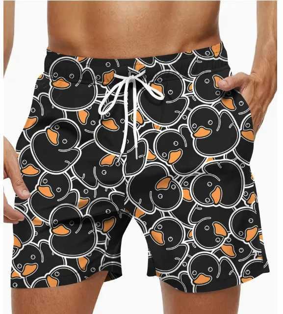 Summer Beach Mens Trendy Hawaiian Graphic Shorts With Drawstring And Fancy Crab Print For Pool And Resort Casual Comfort Shorts Y240914