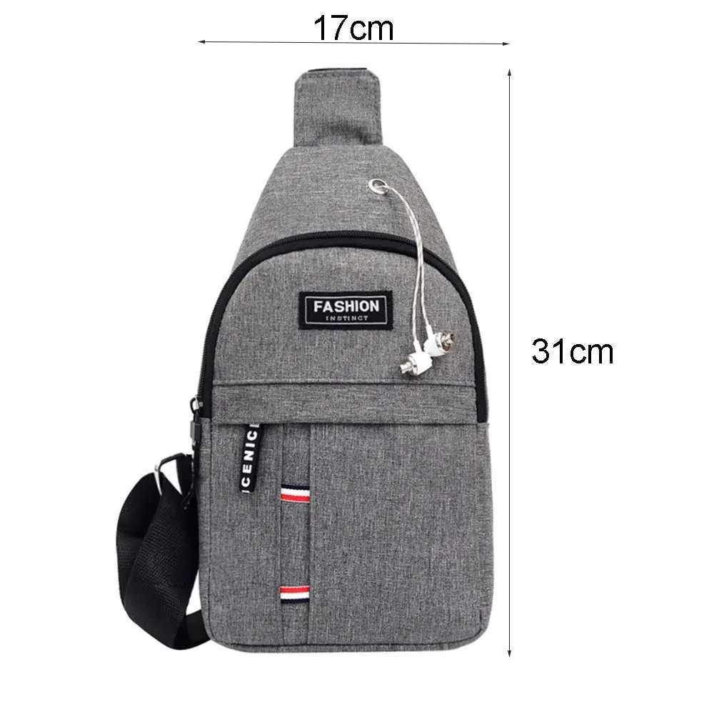 New fashion mens luggage Korean casual sports waterproof shoulder cross body luggage Z250407