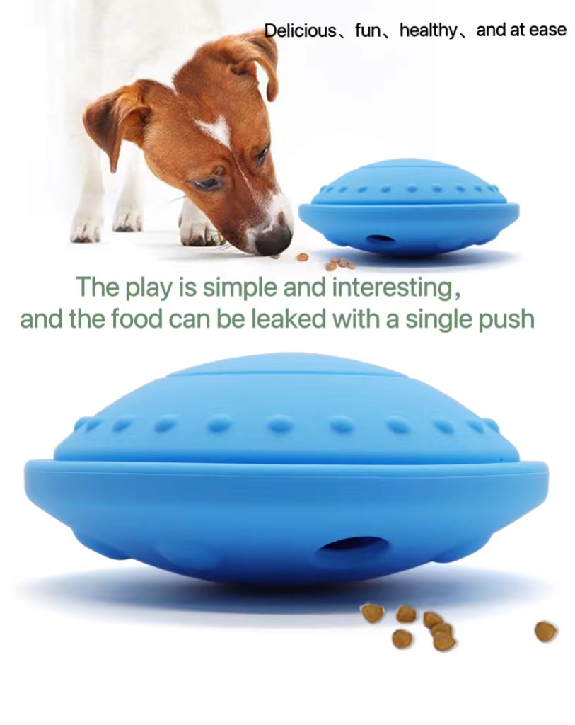 Pet toys New arrivals Durable Soft Silicone Chew Ball Interactive Toy Training Dog Treat Ball Feeder Puzzle Dog treat toy