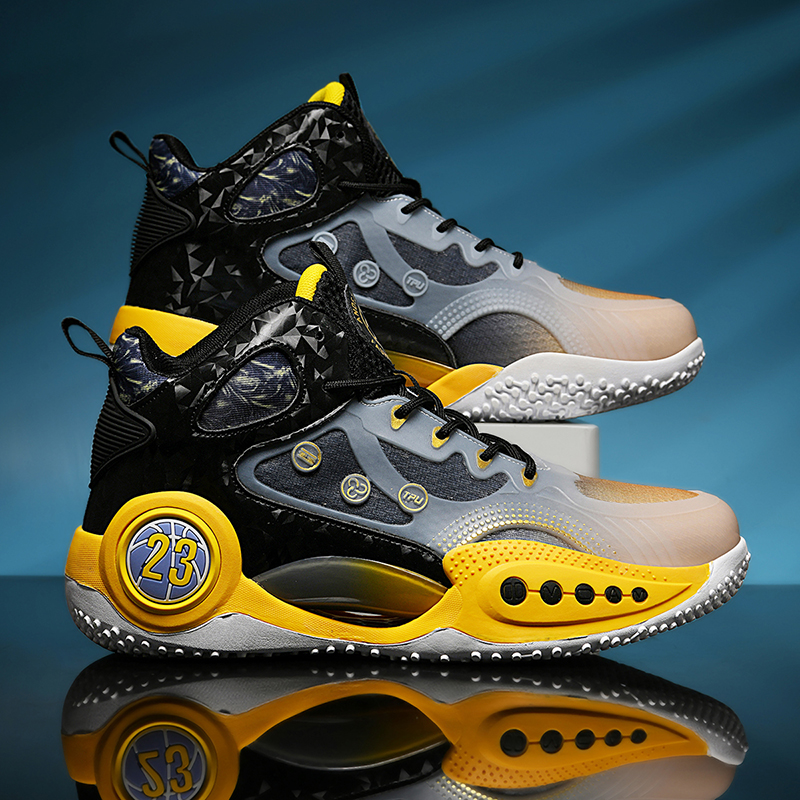 Basketball High-quality Brand Designer Sports Training Shoes Outdoor Sneakers Men Mesh Wear Resistant Non-slip Reflective f5b0