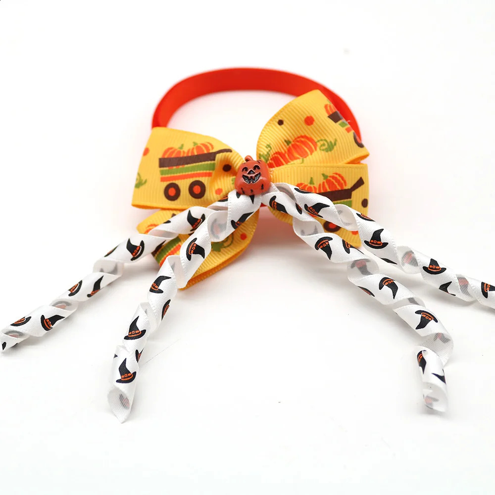 30 pieces of Halloween dog bow ties loose skull samples dog and cat bow collars pet holiday beauty accessories pet supplies 240914