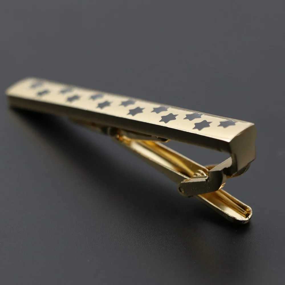 Fashion Clasp Wedding Gift Style Tie Clamp Pin Necktie Simple Clip Golden Jewel Men Metal Tie Clips No.1-18X240914