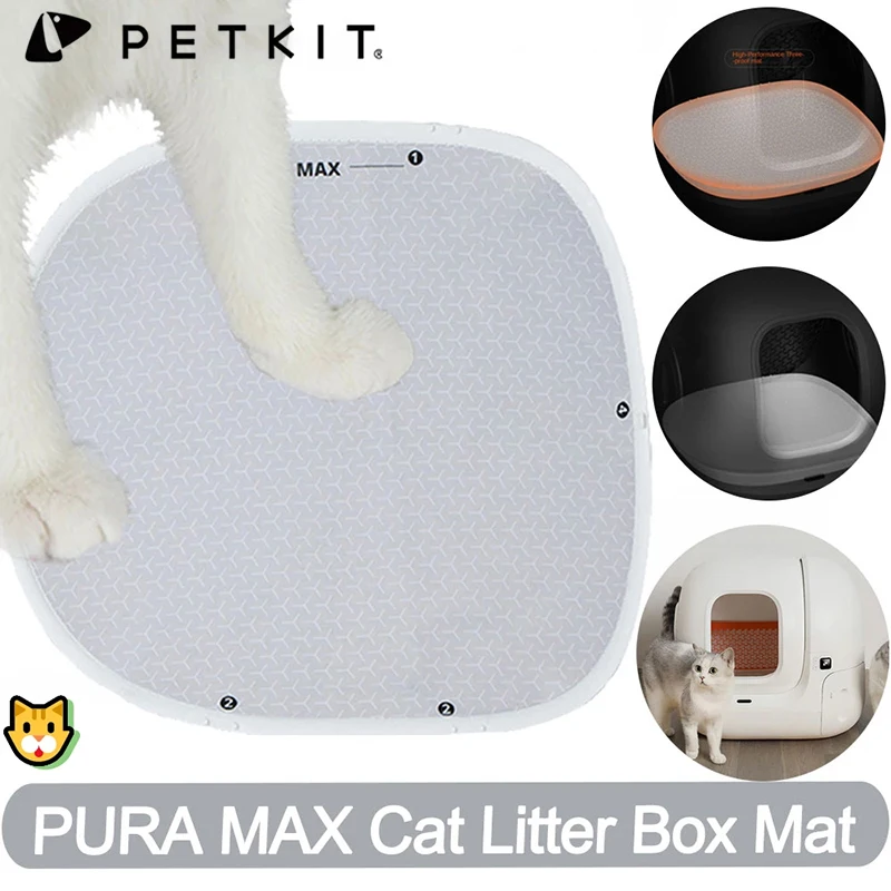 New Petkit PURA MAX Sandbox Cat Litter Box Mat Accessories Pad Supplies Arena Para Gato Pet Products Automatic Toilet Mat T4