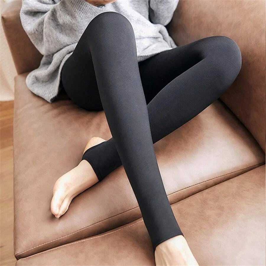 1 Piece Womens Fall/Winter Thickened Fleece Leggings Daily Wear Comfortable Warm PantyhoseX240914