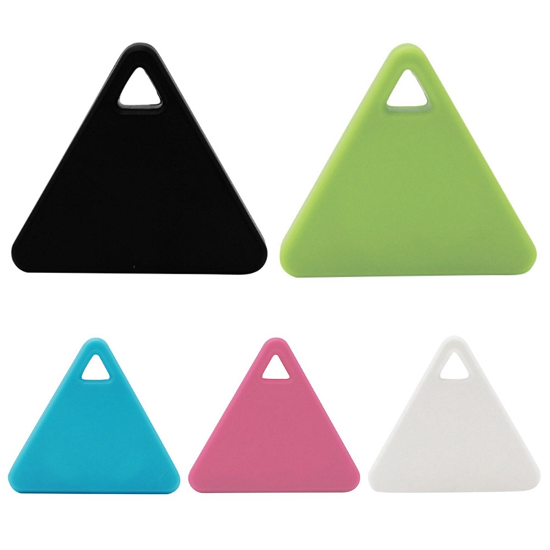 Pink Triangle Bluetooth Tag Monitor Key Wallet Pet Cat Dog Child Anti Lost Finder Locator 2-Ways Alarm Green Blue