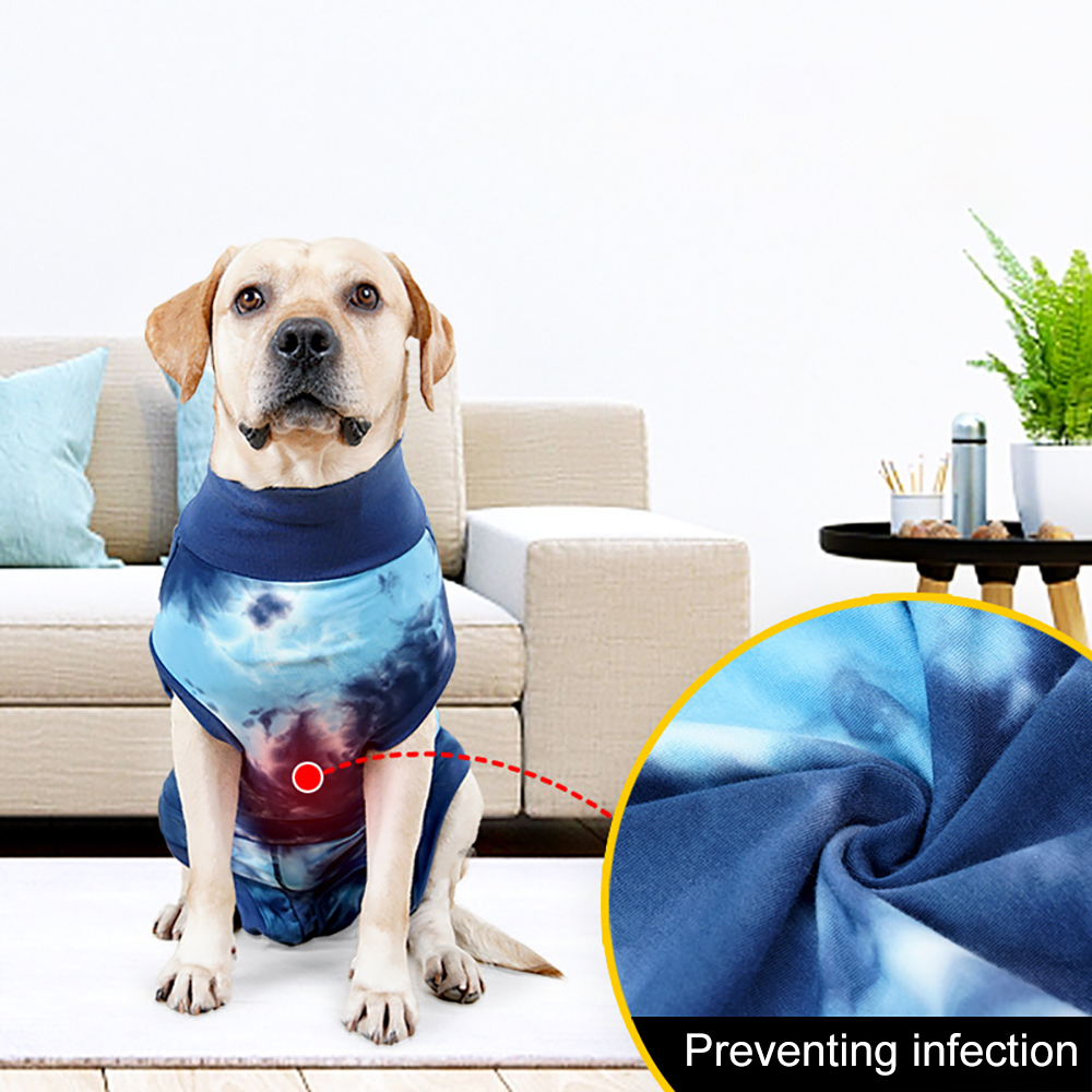 Dog Recovery Suit,Dog Surgical Suit for Abdominal Wounds,Dog After Surgery Recovery Snugly Suit,Prevent Licking Dog Bodysuit