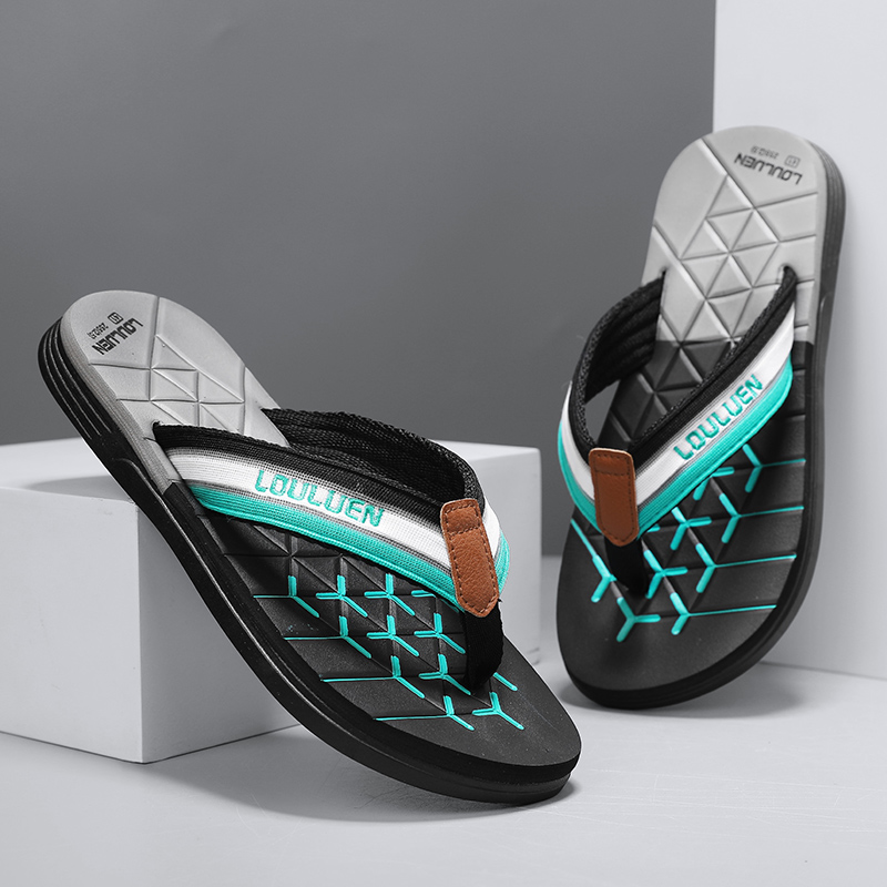Fashion Men's Slippers Beach Outdoor Sandals Summer Men Flip Flops Comfortable Slides Casual Shoes Men Non-slip Home Slippers