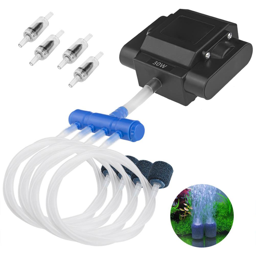 Aquarium Air Pump Adjustable Fish Oxygen Aerator Pump With Accessories Fish Aerator Pump For Fish Tank Aquarium Hydroponic