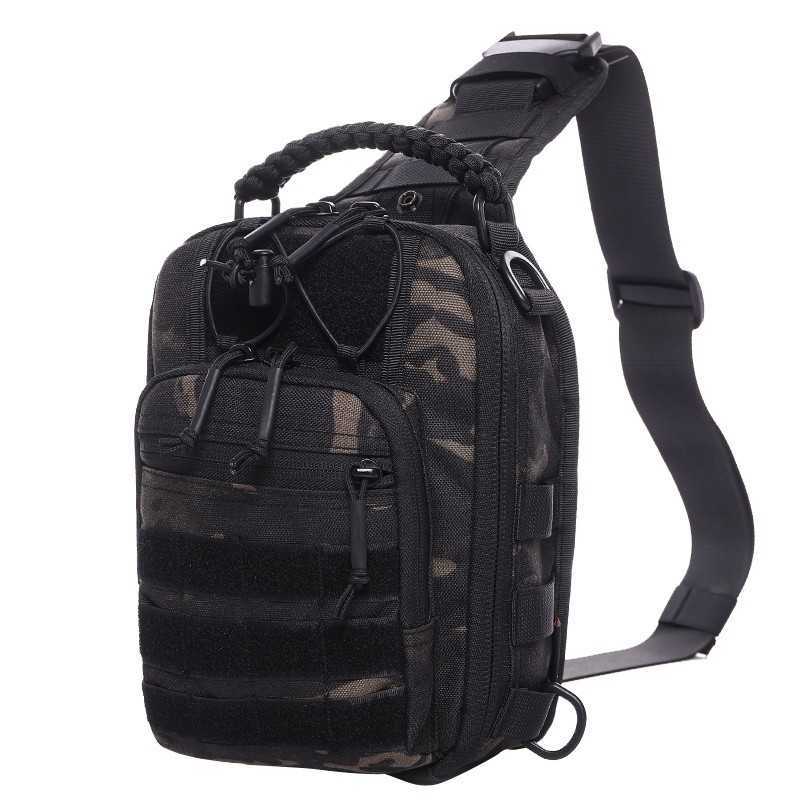 Outdoor sports multifunctional tactical chest Bag Messenger Bag men's women's single shoulder bag military fan tactical waterproof chest bag
