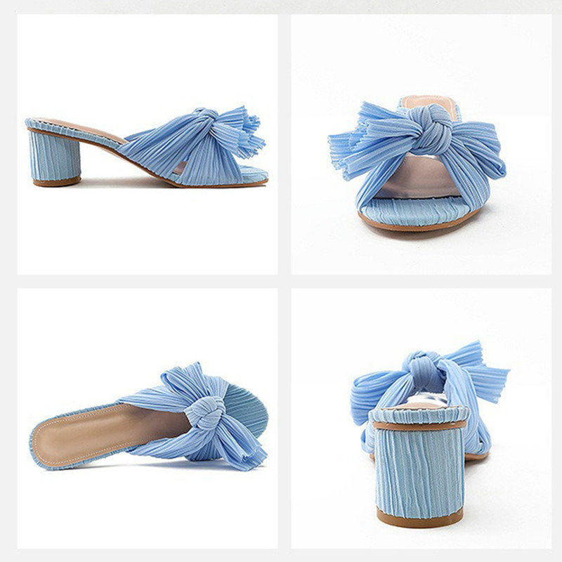 Women Satin Silk Wedding New High Heels Open Toe Ankle Strap Elegant Summer Evening Sandals b1a8