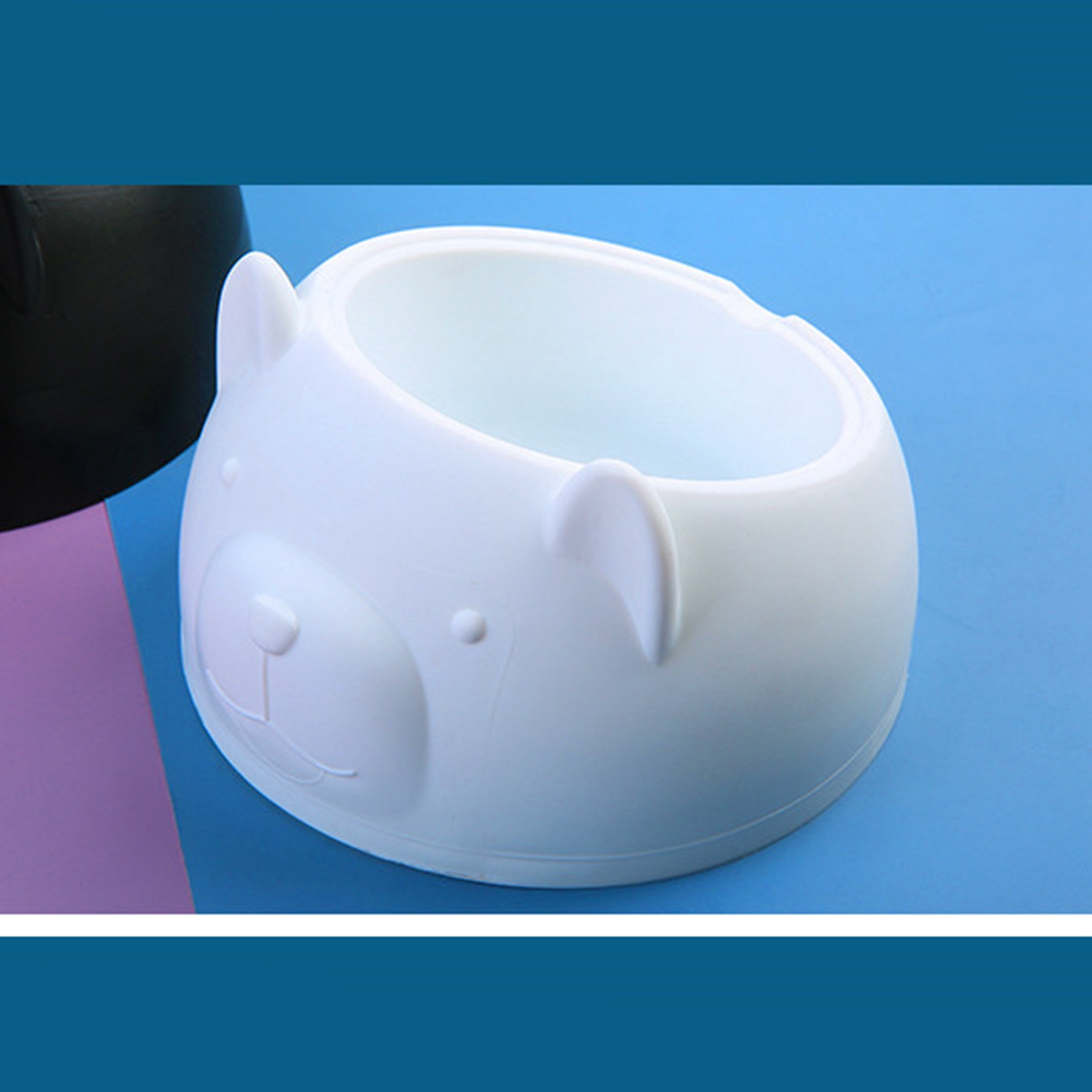 Feeder For Cats Pet Food Water Bowl Stainless Steel Detachable Cartoon Shape Dog Cat Feeding Bowlblack Cat Shape