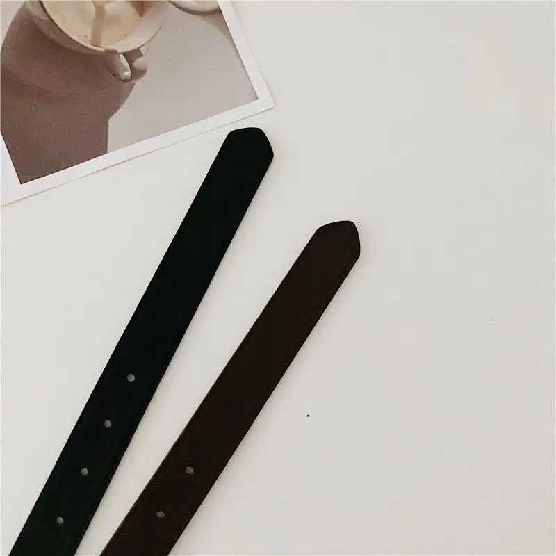 2013 new Korean fashion wild belt Chic students casual retro simple square buckle belt trouser belt men and womenX240914