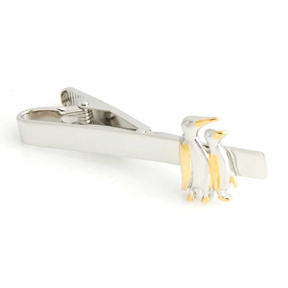 YHT-163 Novelty Penguin EagleElephantOwlShark Animal Tie ClipsTie BarX240914