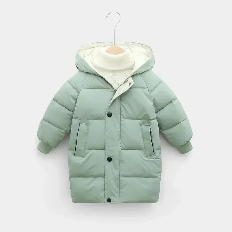 212Y Russian Kids Childrens Down Outerwear Winter Clothes Teen Boys Girls CottonPadded Parka Coats Thicken Warm Long Jackets y240905