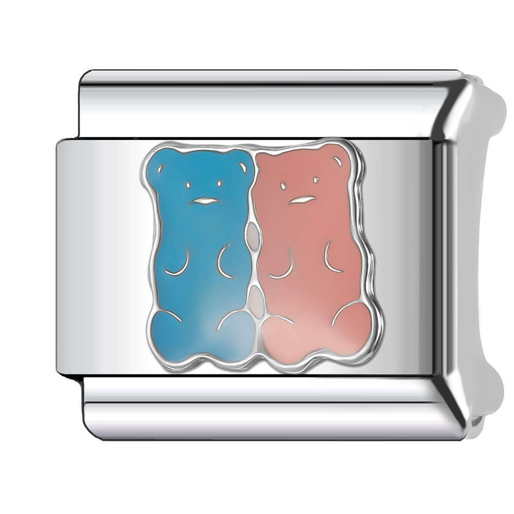 New Women's Gift Angel Letter Bead Italian Charms Links Bangle Beads Fit 9mm Stainless Steel Bracelet Making DIY For Women Fashion Jewelry