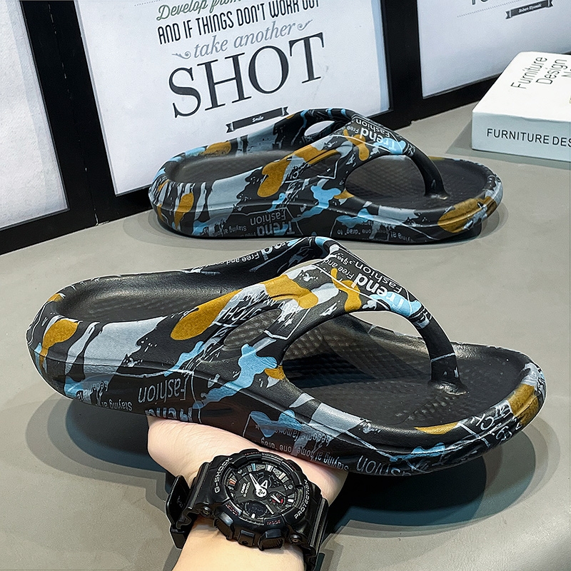 Fashion Men Women Flip Flops Outdoor Men Slippers Slides Indoor Men Beach Slippers Soft Home Bathroom Shoes Men Beach Slippers