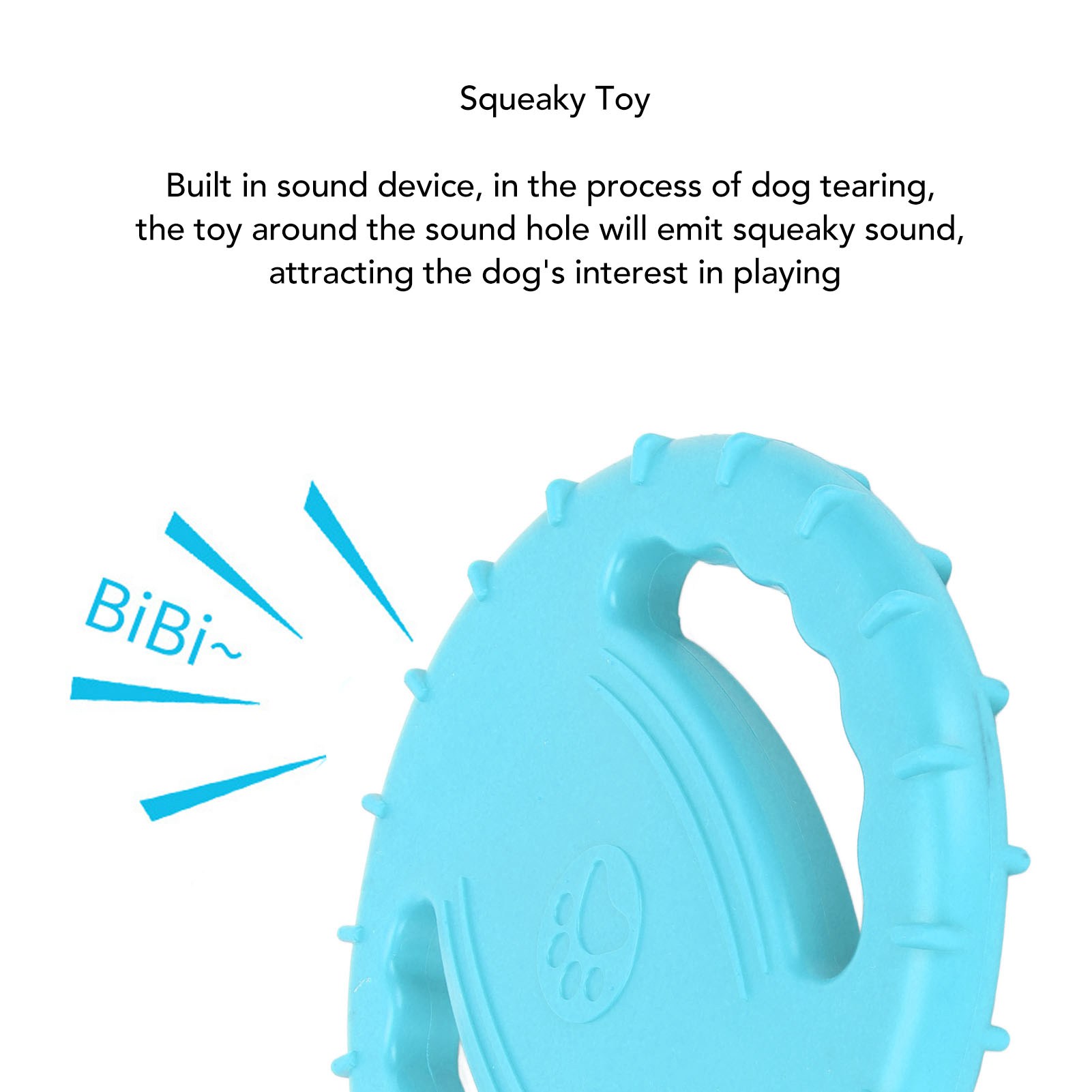 Dog Flying Disc Toy Flexible TPR Squeaky Stress Relief 2 Sides Hollow Design Pet Training Flying Disc For Large Dogs