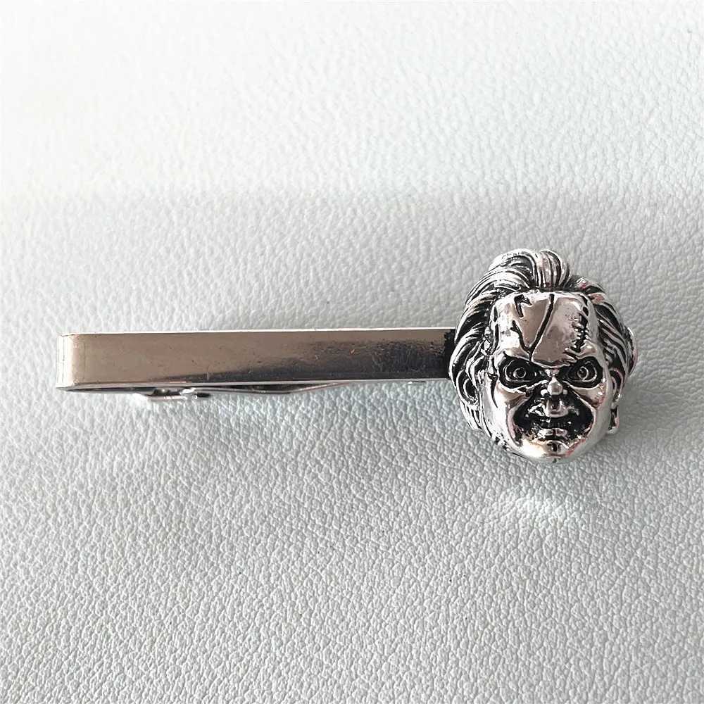 Hallowmas Horror Movie and Television Fans Cosplay Metal Tie Clips Gifts for Men WomanX240914