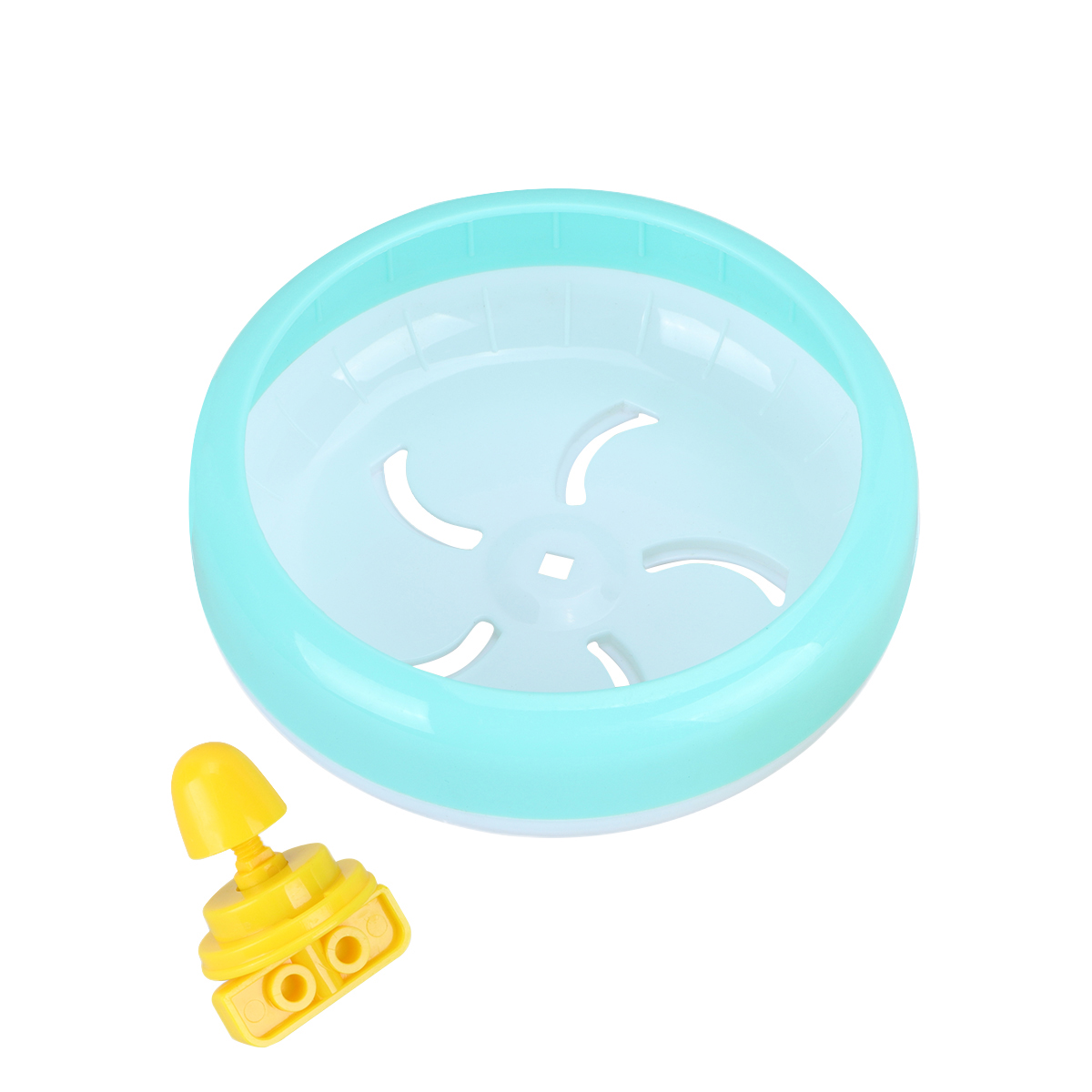 1Pc 14cm Multipurpose Wide Suitability Hamster Mice Gerbil Rat Exercise Wheel PP Run Disc Small Animal Pet Toy(Pink)