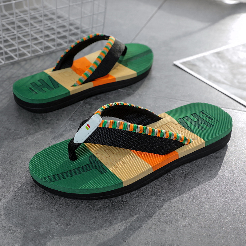 2023 New Summer Men Flip-flops Slippers Design Beach Sandals Comfortable Men Casual Shoes Men Outdoor Home Flip Flops Footwear