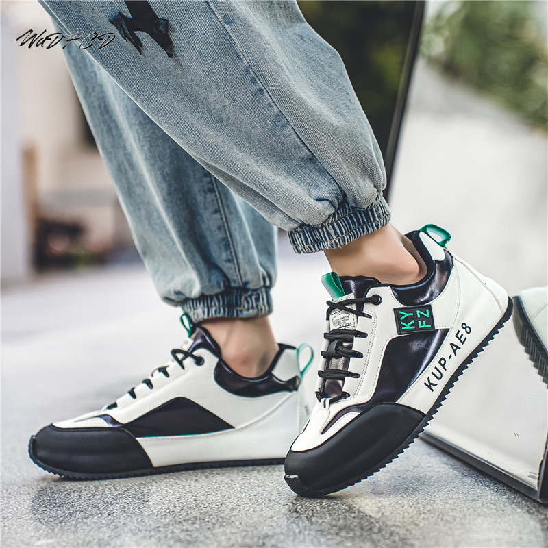 Mens Sneakers Chunky Designer Cover Bottom Board Fashion Casual Microfiber Leather Upper Increased Internal Platform Shoes New da3b f51a