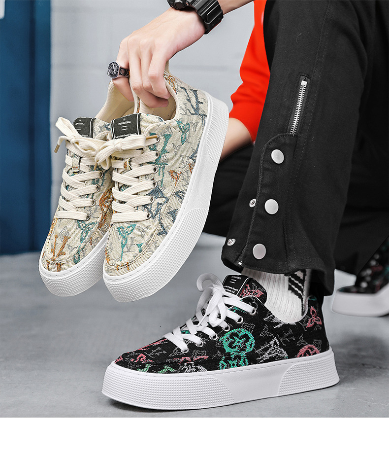 2024 New XuYe Canvas Korean Edition New Trendy Versatile Lightweight Soft Sole Anti slip Low Top Board Shoes for Men