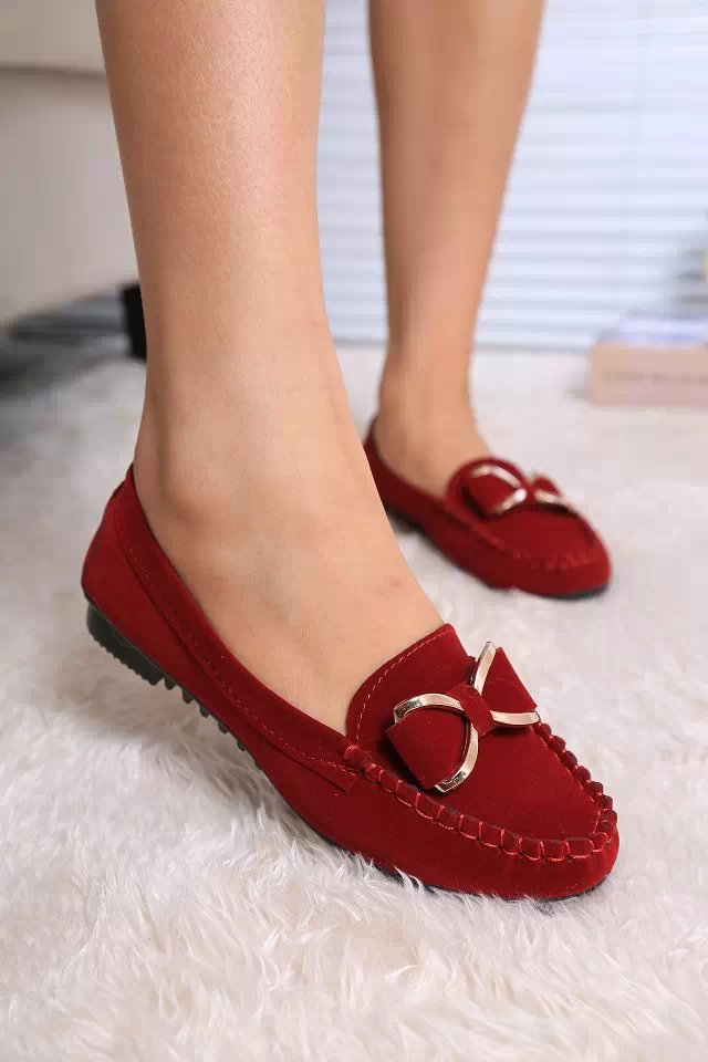 Women's Flat Fashion Casual Lofers Ladies Elegant Butterfly-Knot Comfortable Women Soft Classic Office Shoes 4e4e