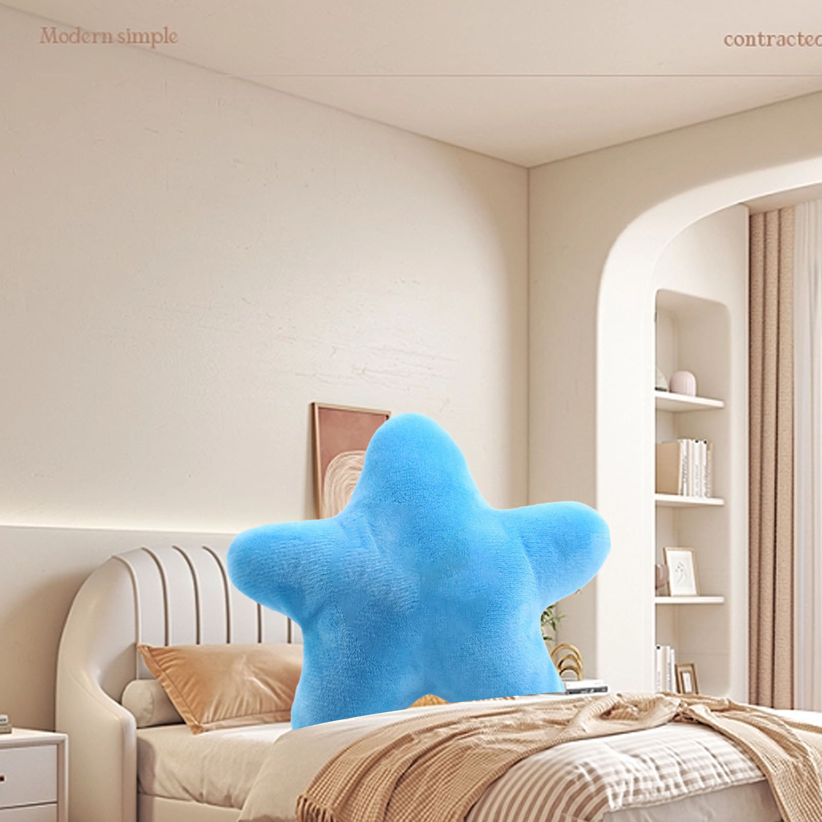 Plush Pet Toy Bite Resistant Boredom Relief Teeth Grinding Cute Star Shape Stuffed Dog Chew Toy For Puppy