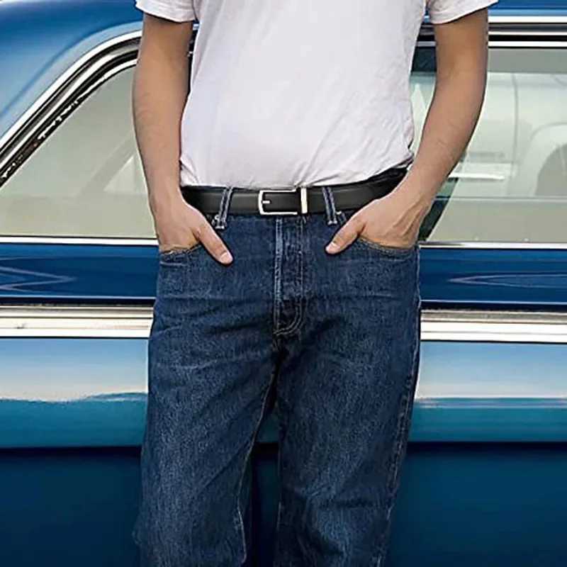 Plus Size 170 160 150 140 130cm Click Business Belts Famous Brand Men Genuine Leather Belt Strap Metal Black Automatic BuckleX240914