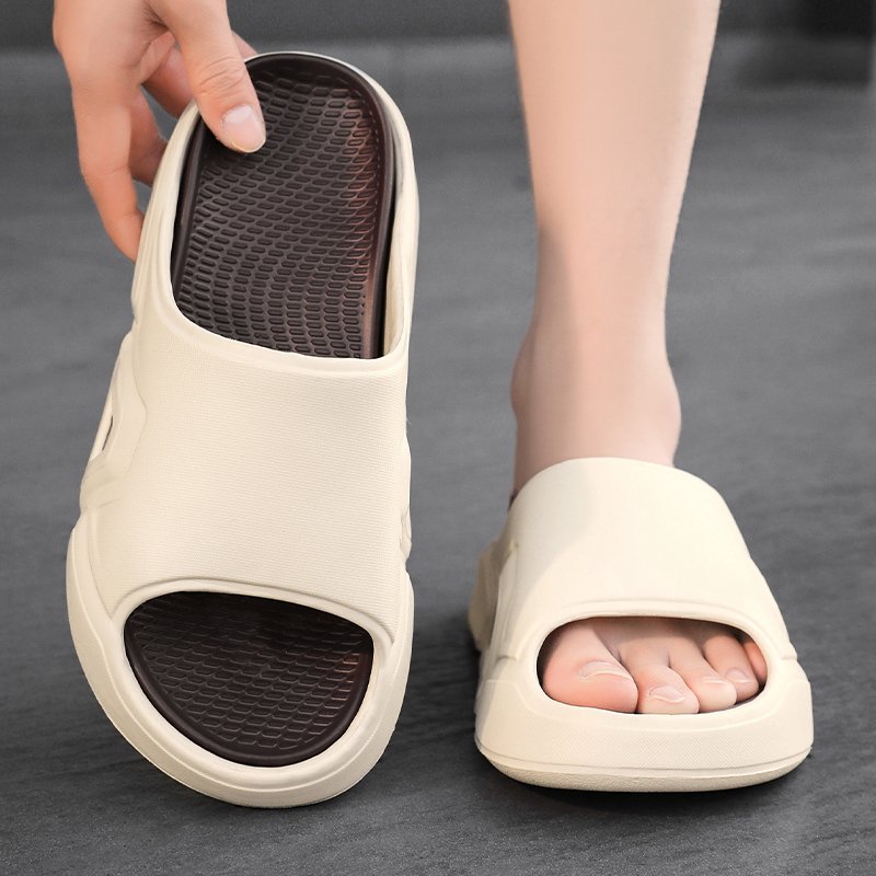 Brand Men Slippers Indoor Outdoor Sandals Beach Thick Sole Slides Trendy Mens Casual Shoes Flip-flops Home Slippers Sandals New
