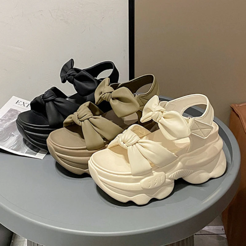 2025 new Wedge Fashion Women's Female Platform Ladies Shoes New Beach Sandals Summer Versatile atos Para Mujeres a293