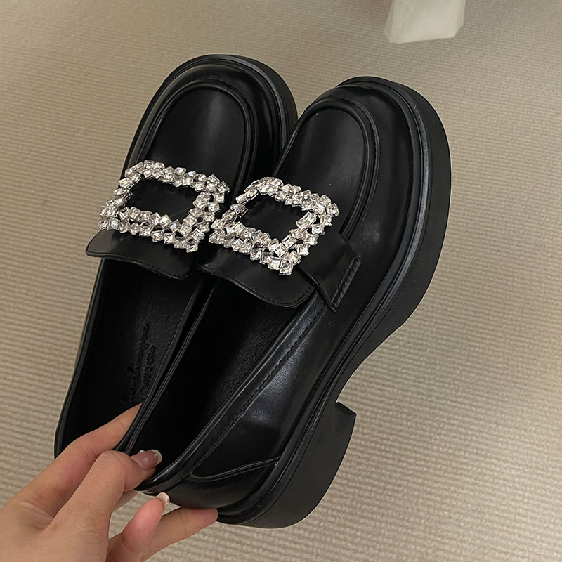 Footwear Black Bg Designer Women Loafers With Low Heel Female Slip On Fashion Rhies Ladies Shallow Shoes 409e