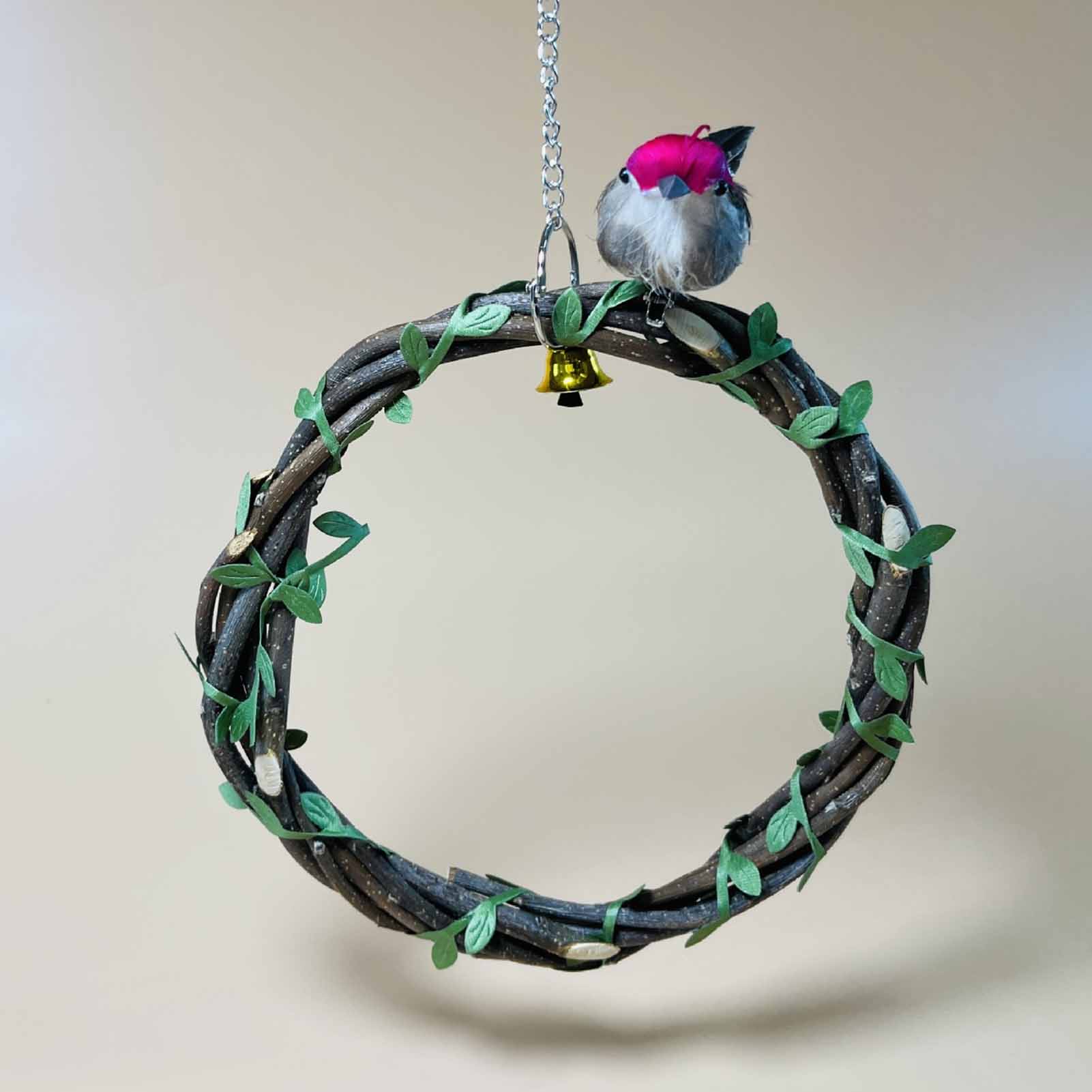 Bird Perch Stand Toys for Parrot, Fun Grinding Claws, Relieve Boredom, Budgie Parakeet, Conure Lovebird House