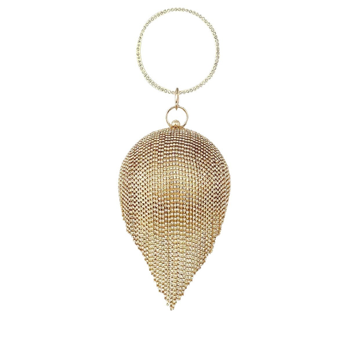 New Water Diamond Women's Tassel Small Handheld Bag, Single Shoulder Oblique Straddle Banquet Bag