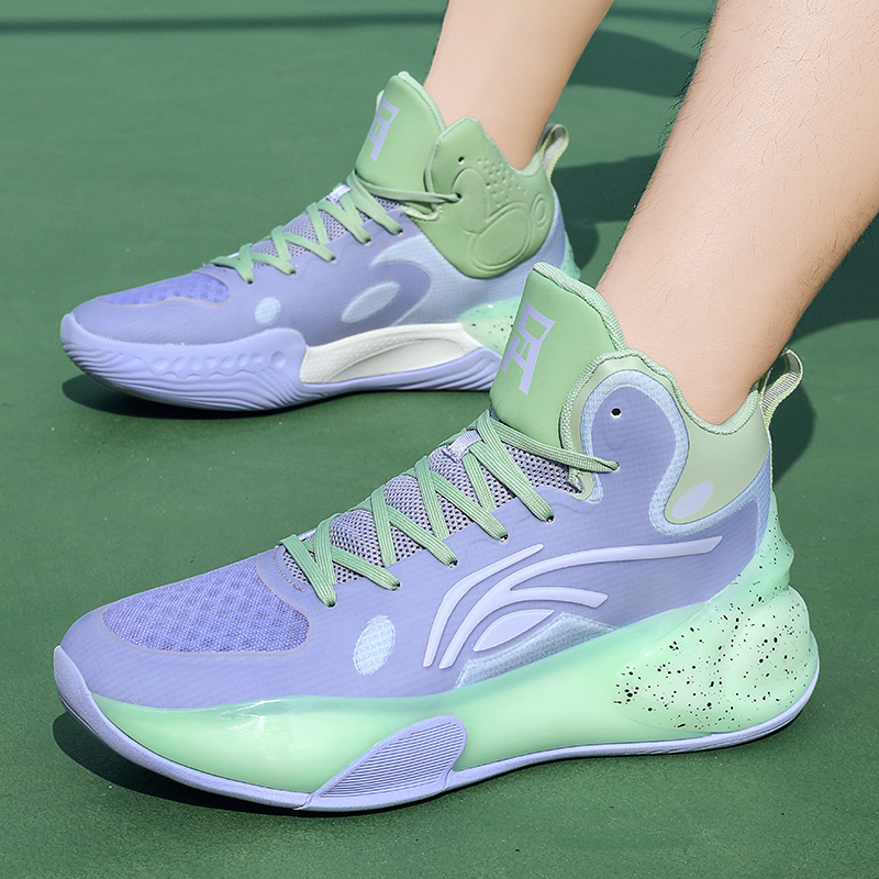 Basketball Shoes Male Rebound Professional Combat Students Anti-slip Shock Sports Shoes Zapatos Mujer Female 2024 Spring New