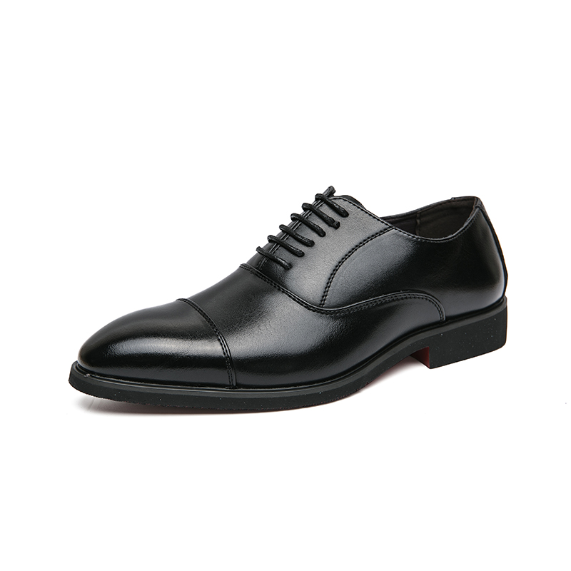 Men's Black Oxford Shoes Business Office Fashion Breathable Lace-up Shoes for Men Formal Party Shoes Chaussure Homme