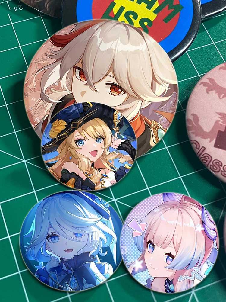 Genshin Impact Pin Handmade Brooch for Clothes Cartoon Cosplay Badge Backpack Decoration Jewelry GiftX240914
