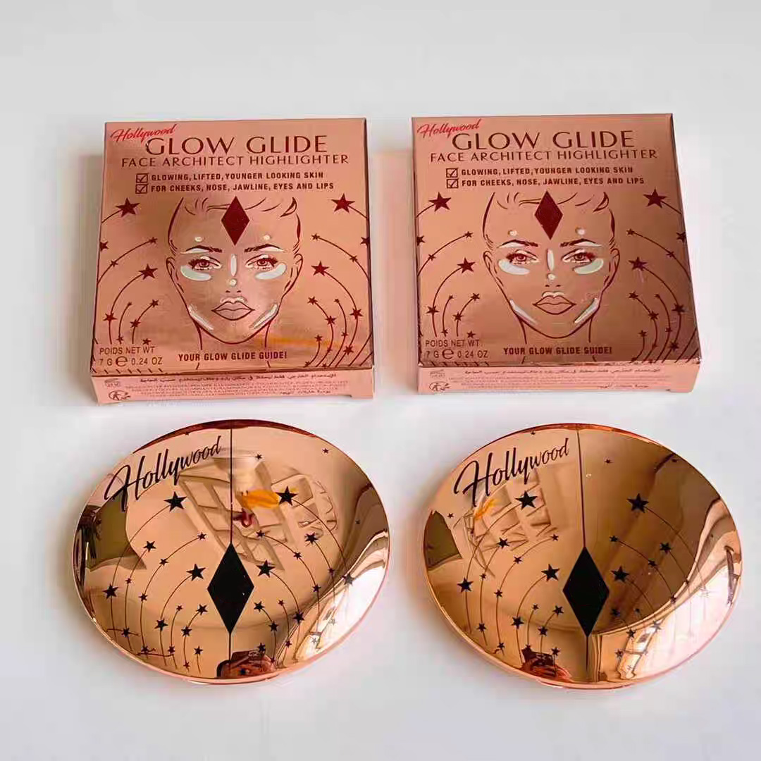 Face Highlighters HOLLYWOOD moonlit glow PEARLESCENT GLOW Champagne Glow Complexion perfecting Micro powder Airbrush Flawless Finish 7g Makeup Palette