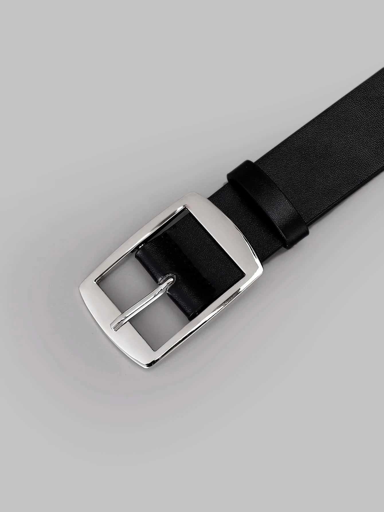 Mens Work Business Dress Casual Versatile Fashionable Pu Leather Belt with Single Prong Buckle Fashion Classic DesignsX240914