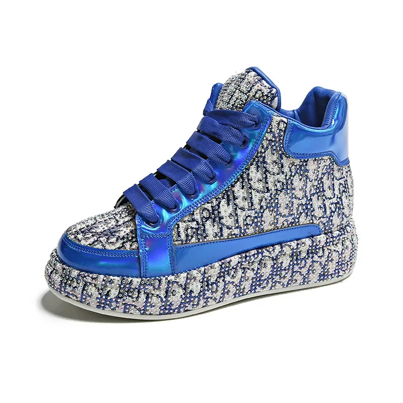 Water Dia Platform Women's Four Seasons New Fashion Print Embroidery Thick Sole Sports Outdoor Casual Shoes 3726